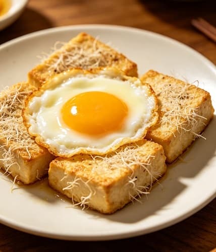 毛豆腐煎蛋