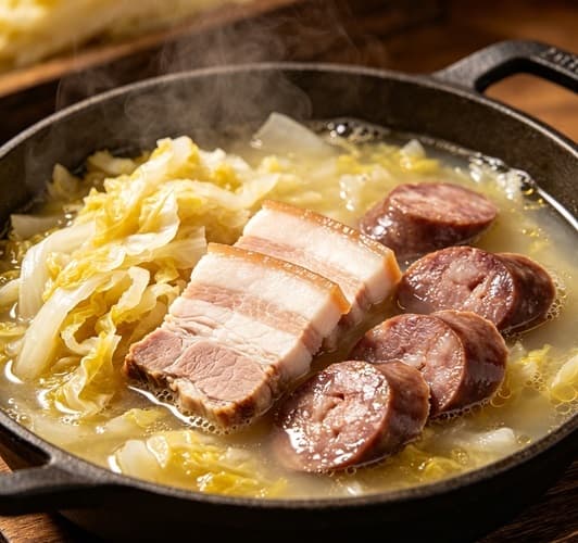 白肉血肠酸菜锅