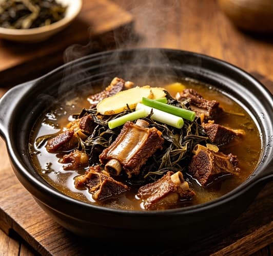 云南普洱茶炖排骨