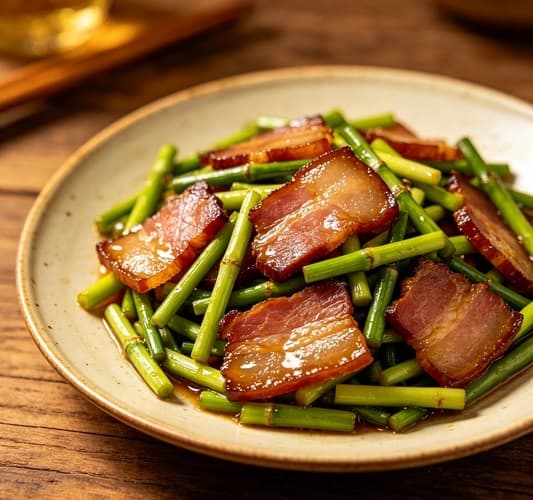 藜蒿炒腊肉
