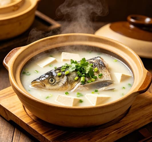 砂锅鱼头豆腐