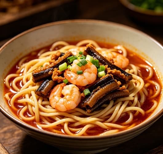 虾爆鳝面
